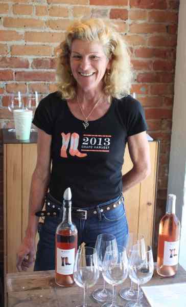 McEvoy Ranch’s Winemaker, Margaret Koski Kent will be pouring McEvoy’s 2013 Rosebud rosé at Thistle Meats which also stocks McEvoy’s prized olives.  Kent initially headed McEoy’s expansive gardens and then studied oenology at Napa Valley College and apprenticed in Italy.  She helped launch their expansion into wine.  With a nod to tradition and in pursuit of a wine that would complement their high-end virgin olive oil, McEvoy began to interplant grapes on its estate around 2006 and then dedicated several acres to separate vineyards for pinot noir, syrah pinot noir, syrah, grenache, viognier, alicante bouschet, refosco and Montepulciano. It then expanded to a Hicks Valley property with pinot noir clones. McEvoy is now producing several wines and winning awards and Kent could not be happier with her job.  Photo:  Geneva Anderson
