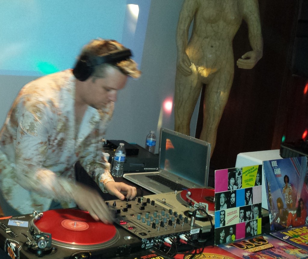 DJ Mancub (Chip Corwin), one of San Francisco’s premiere DJ’s, set the mood with a steady flow of danceable memorabilia on vintage vinyl. 
